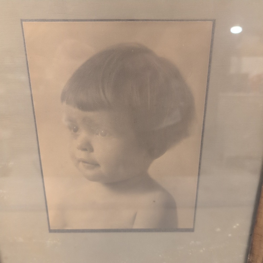 Antique 1906 Signed Child Portrait Photo John Wanamaker Philadelphia Frame Witt - Picture 2 of 7